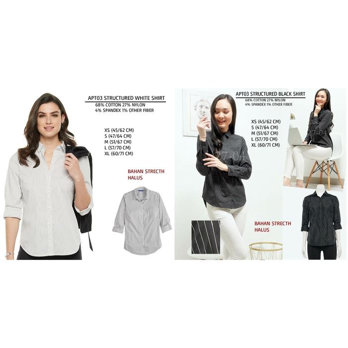 Kemeja APT.9 Structured Stripe Shirt APT03