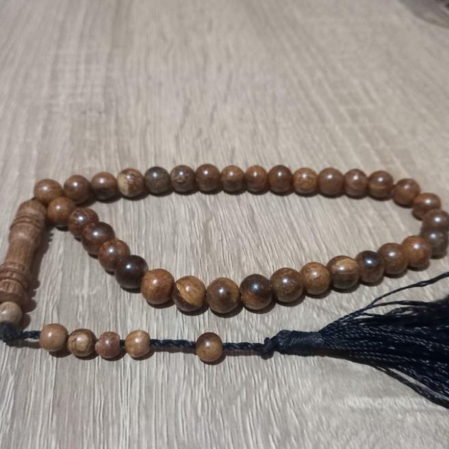 Tasbih kayu gaharu super 33 butir tasbih isi 33 butir