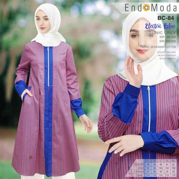 Promo Tunik Endomoda BC 84 Maroon - Atasan Muslim wanita