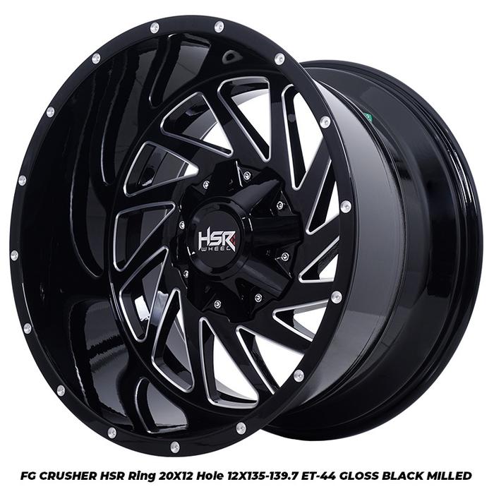 Velg mobil racing FG Cruisher HSR R20 Lebar 12 Ford Ranger Pajero