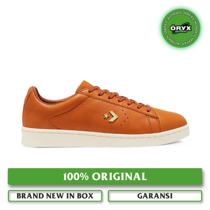 Converse Pro Leather Low Horween Leather Potters Clay / Egret