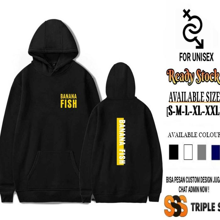 HOODIE JUMPER ANIME MANGA JEPANG BANANA FISH