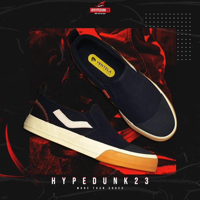 Sepatu Ventela x Nevertoolavish: H13 Slip On Armor Black (Hitam)