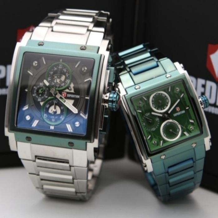 Jam Tangan Couple Expedition Original E6731 Green