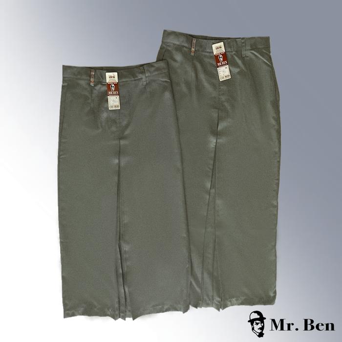 ROK SMA ABU-ABU PANJANG SPAN BIKU 1 / SATU SERAGAM SEKOLAH MR BEN