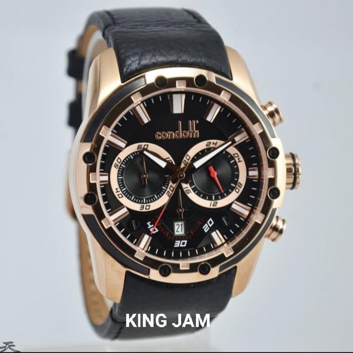 Jam Tangan Pria Condotti CN1002-RG03-L03 Original Black Rosegold