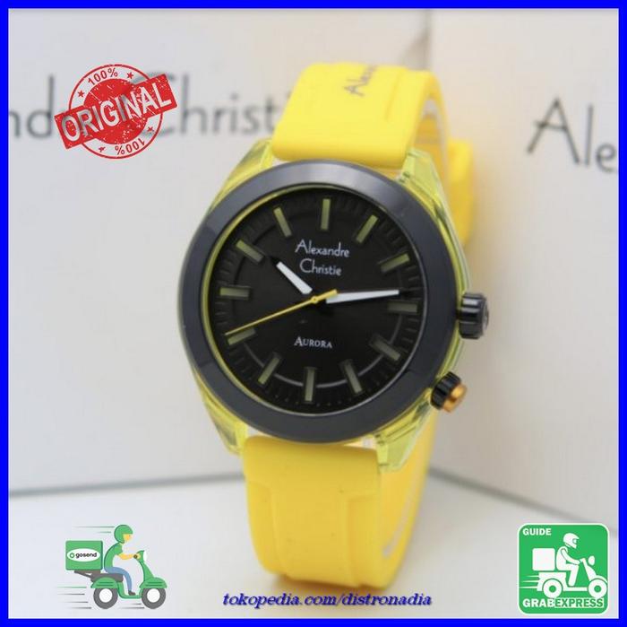 Promo Jam Tangan Wanita Alexandre Christie AC2928LH Rubber ORIGINAL