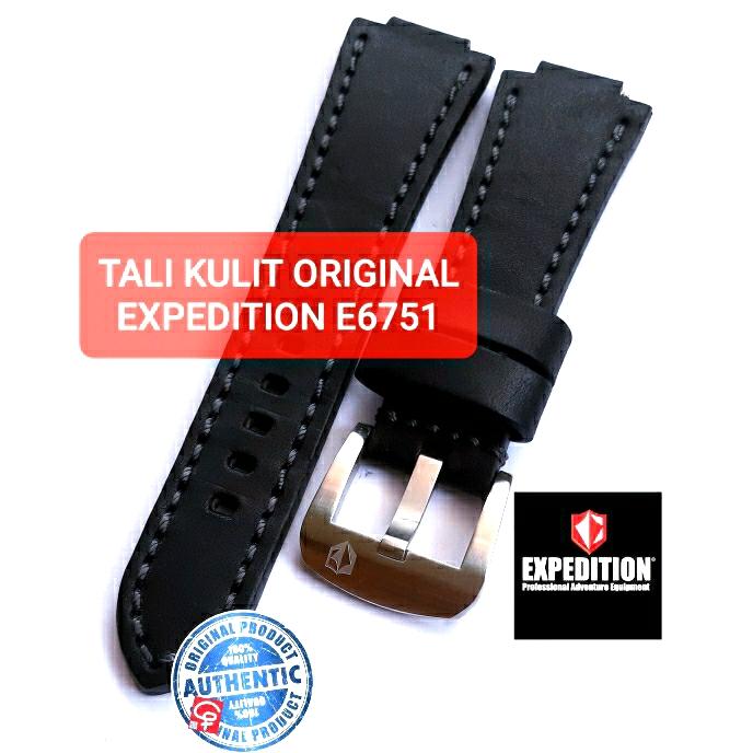 STRAP KULIT TALI JAM EXPEDITION E6751 E 6751 ORIGINAL GENUINE LEATHER