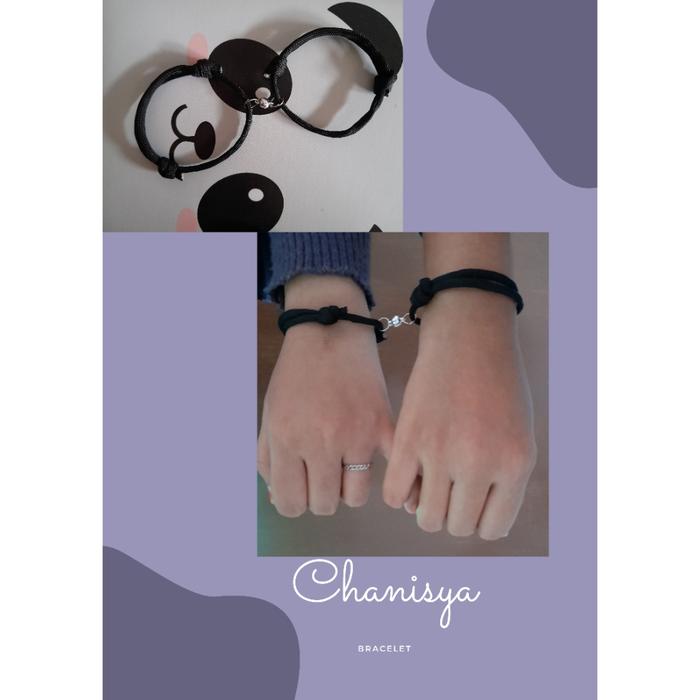 gelang magnet couple hitam