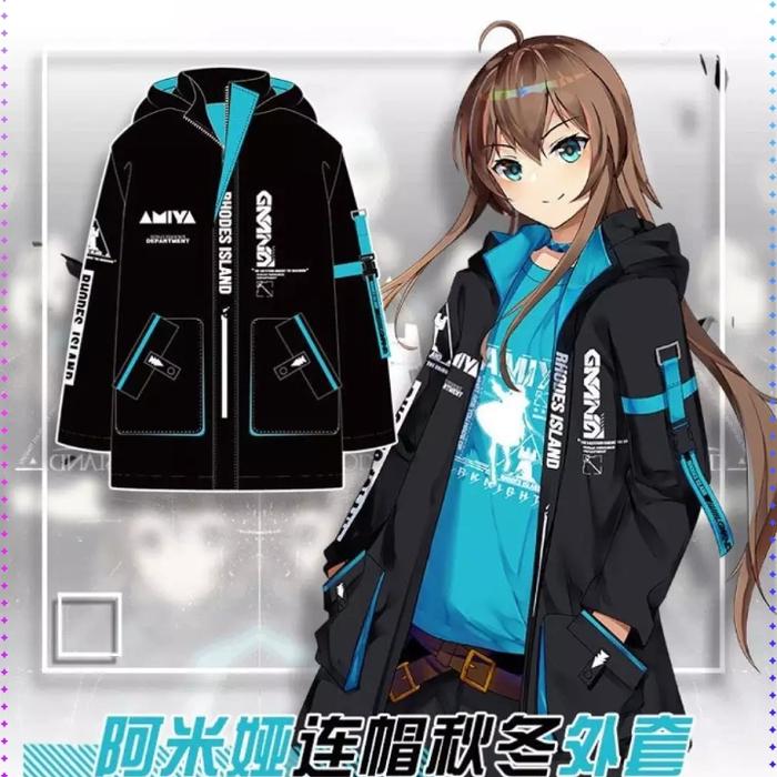 jaket parka amiya arknight rhodes island