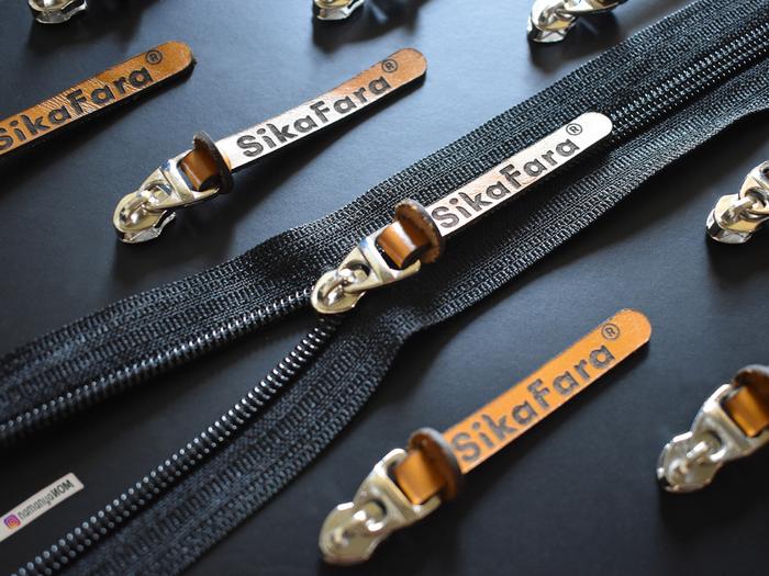 Zipper Puller/Gantungan Resleting Selip Kulit Asli - CUSTOM LOGO