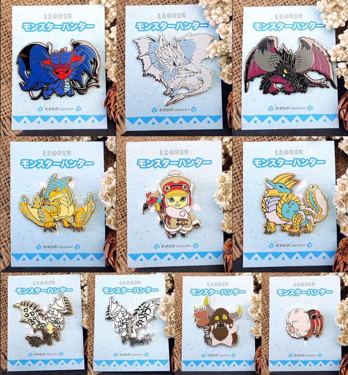 Monster Hunter World Iceborne - Hard Enamel Pin