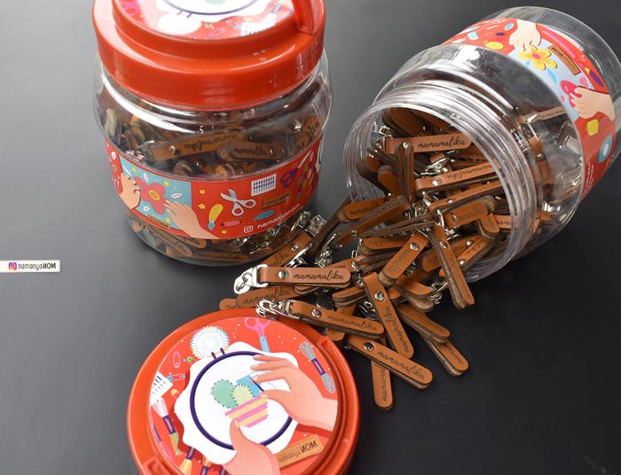 Zipper Puller/Gantungan Resleting Kulit Sintetis - CUSTOM LOGO
