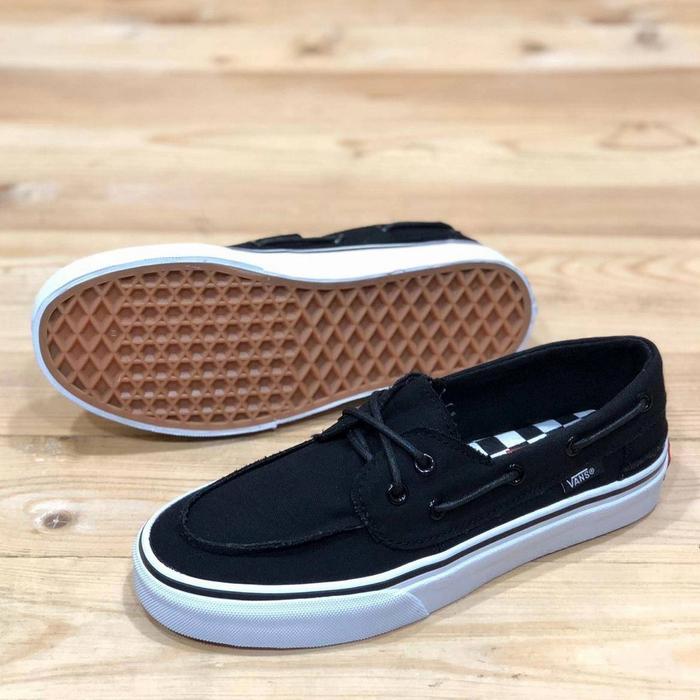 Sepatu Vans Zapato Del Barco Black White