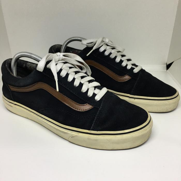 Vans Old Skool Black-Brown Shoes Second Bekas