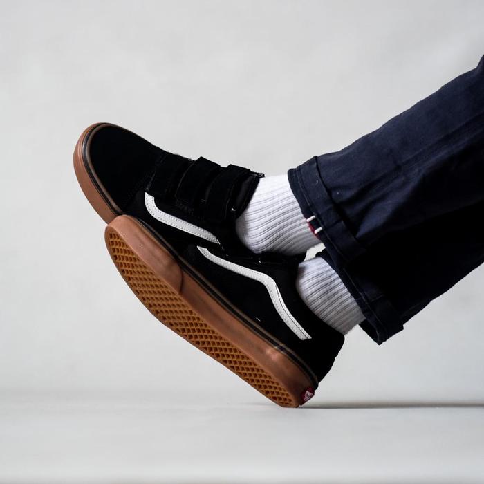 Vans Oldskool Velcro Classic Black And Gum Original BNIBWT Authentic