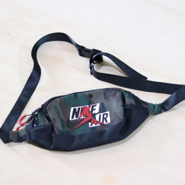 WAIST BAG AIR JORDAN JUMPMANS CROS BODY BLACK CAMO ORIGINAL