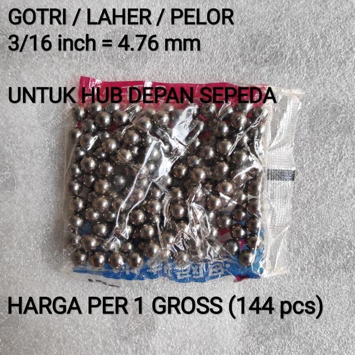 GOTRI / LAHER / PELOR RODA DEPAN SEPEDA / STEEL BALL 3/16" (4.7 mm)