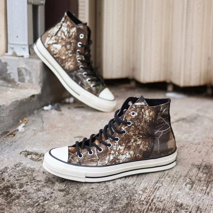 Converse Chuck 70s High Black Saffron Realtree Camo Original Resmi