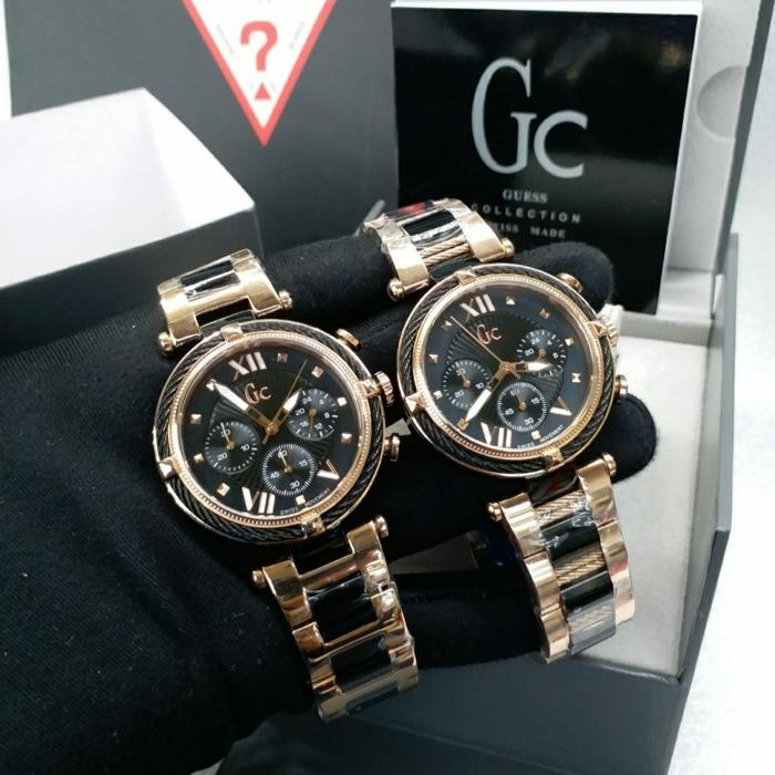 Jam Tangan Wanita Guess Collection GC Y16015L5 Cable Steel Ori BM