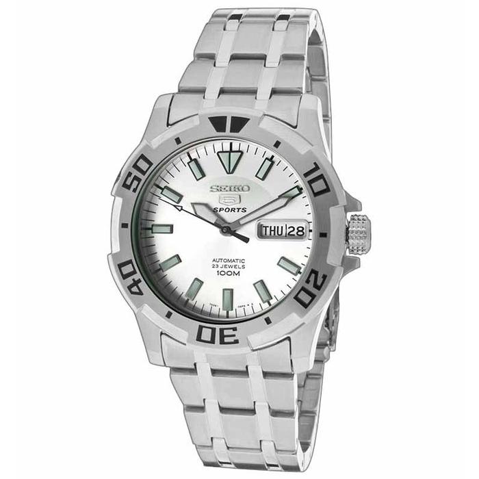 Seiko 5 SNZJ37K1 / SNZJ37 Full Silver Original
