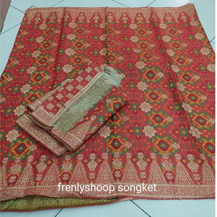 Kain songket Limar Palembang / Kain songket semi tenun Palembang