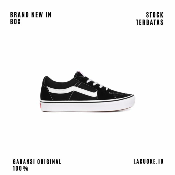 Sepatu Vans Sk8 Low Comfycush Classic Black True White Original 100%