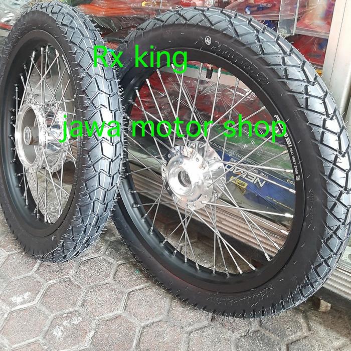 Sepaket velg jari2 + ban rx king 18x160 dan 18x185