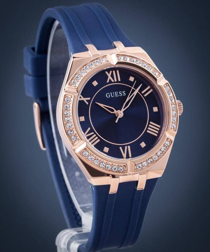 Guess GW0034L4 Ladies Blue Navy Dial Blue Silicon Strap