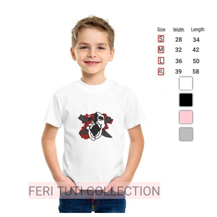 kaos baju anak logo FREE FIRE HEADSHOT - Pakaian fashion anak