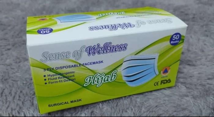 masker hijab wellness / headloop welness /masker welnes hijab murah