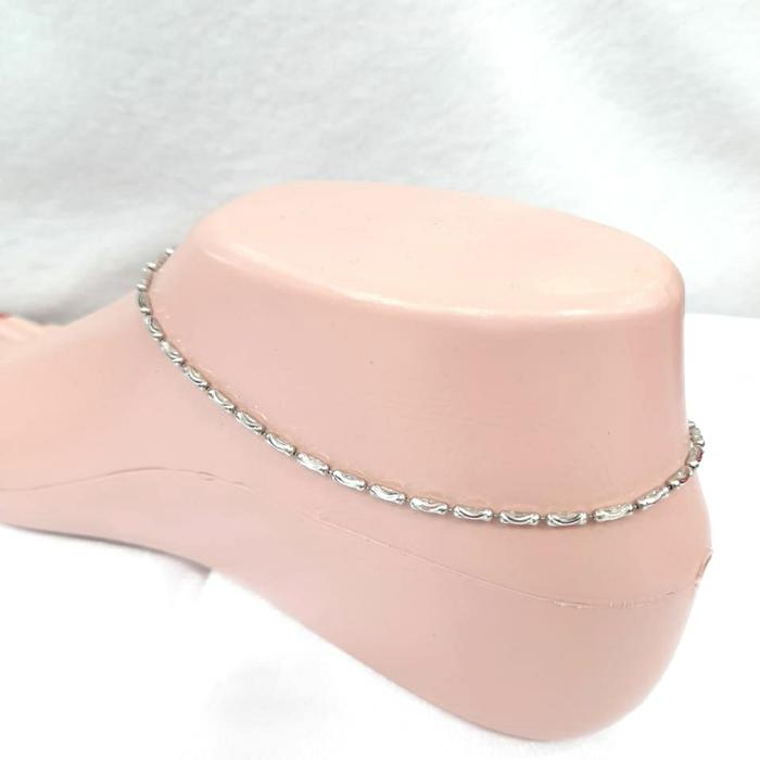 GLK965H204H gelang kaki emas putih asli silinder kadar 75% 750 HWT NEW
