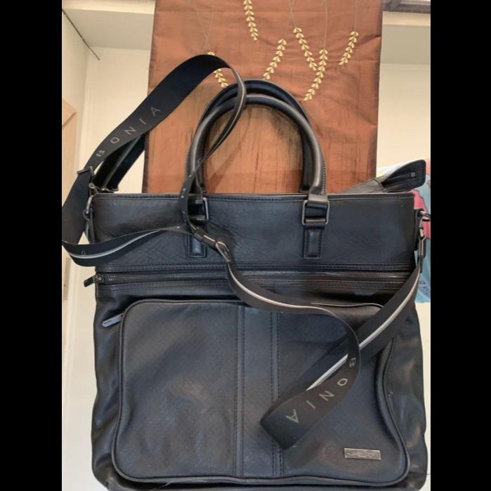 Tas kantor ori Bonia full leather