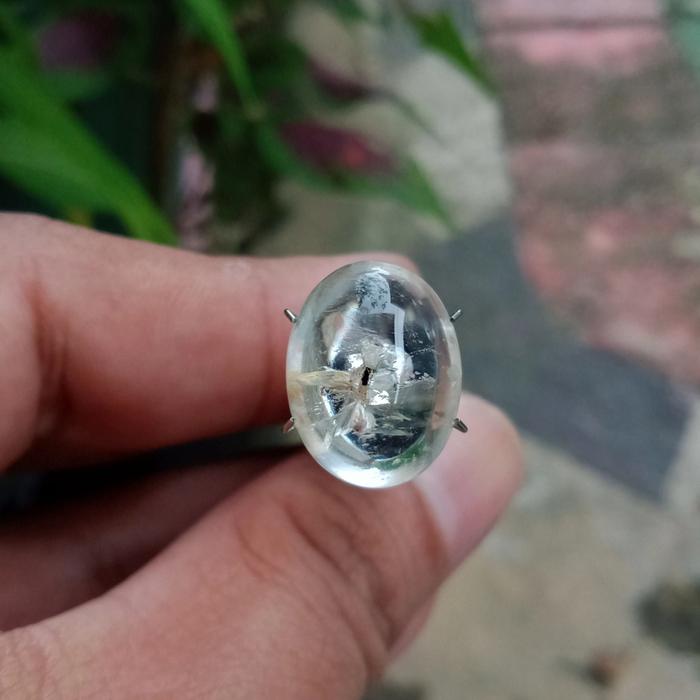 Natural Batu Unik Kecubung Air Combong Bolong Kalimantan 3