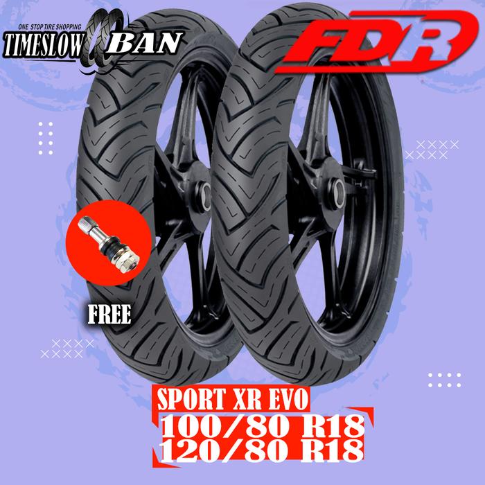 Paket Ban Motor MOGE // FDR SPORT XR EVO 100/80 - 120/80 RING 18