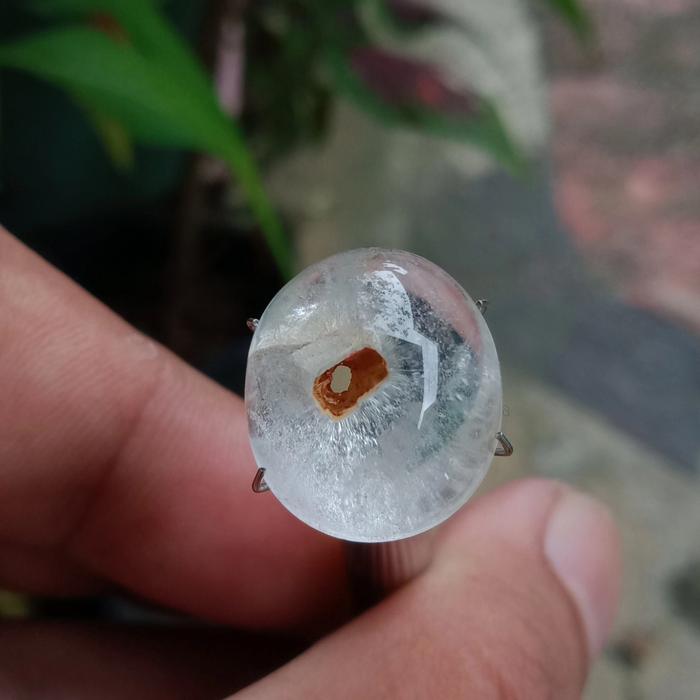 Natural Batu Unik Kecubung Air Combong Bolong Kalimantan 1