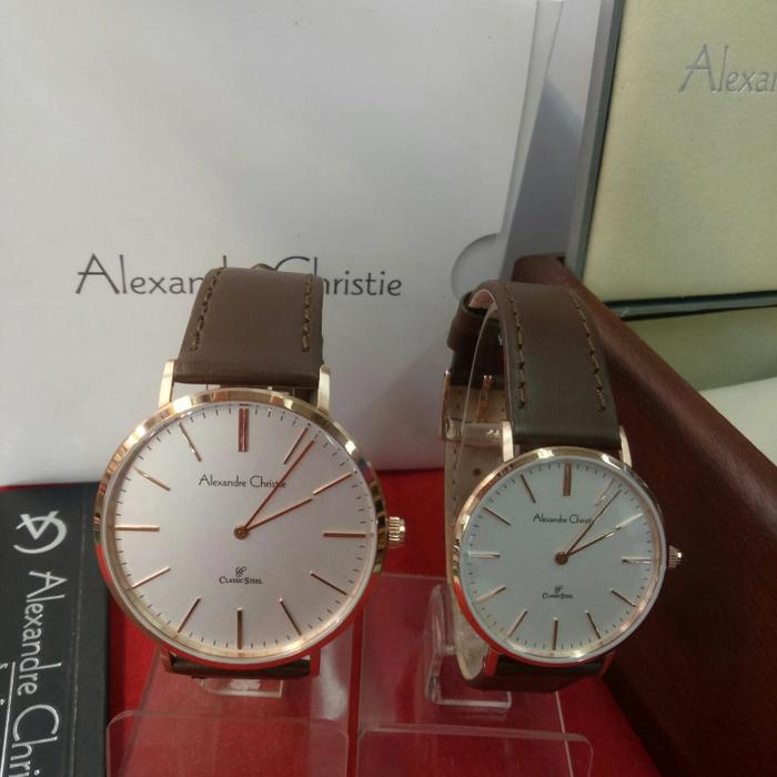 jam tangan analog couple alexandre christie ac 8490 MH/LH all steel
