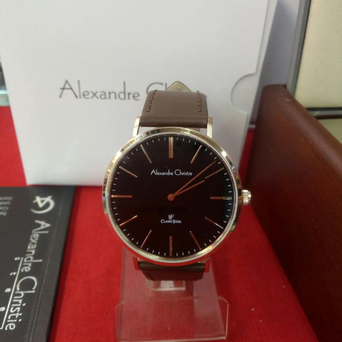 jam tangan analog pria alexandre christie ac 8490 MH stainless steel