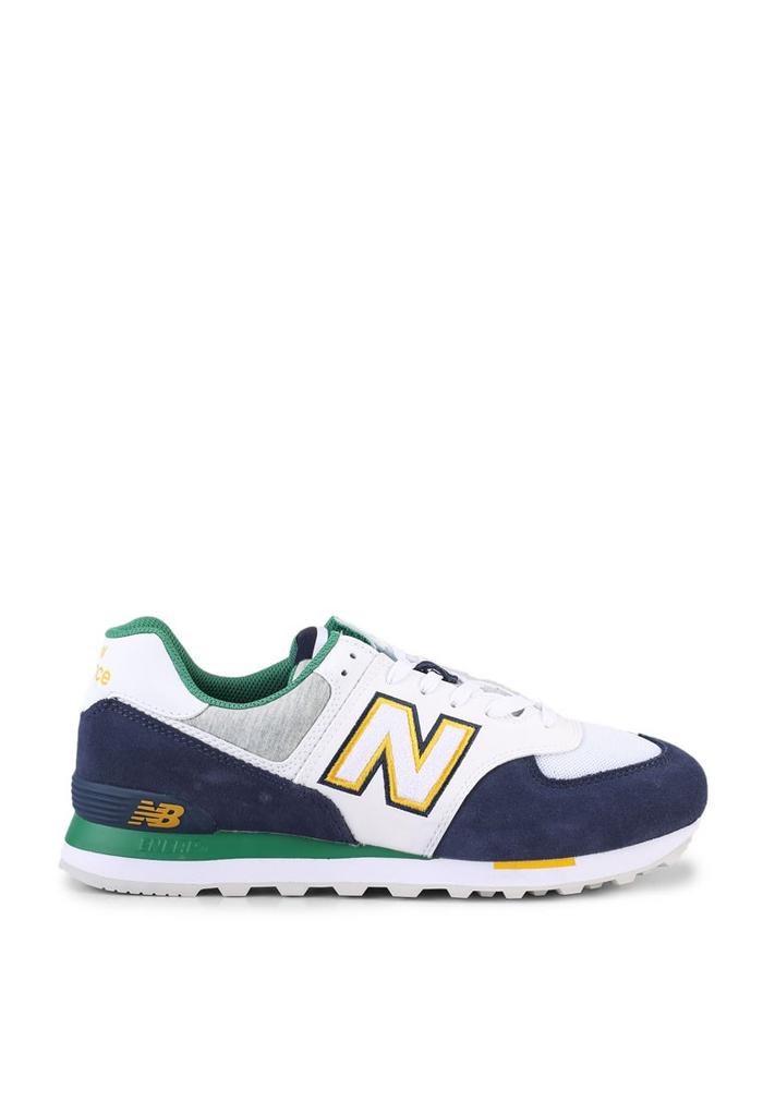 New Balance 574 Classic Lifestyle Shoes Green Navy Original