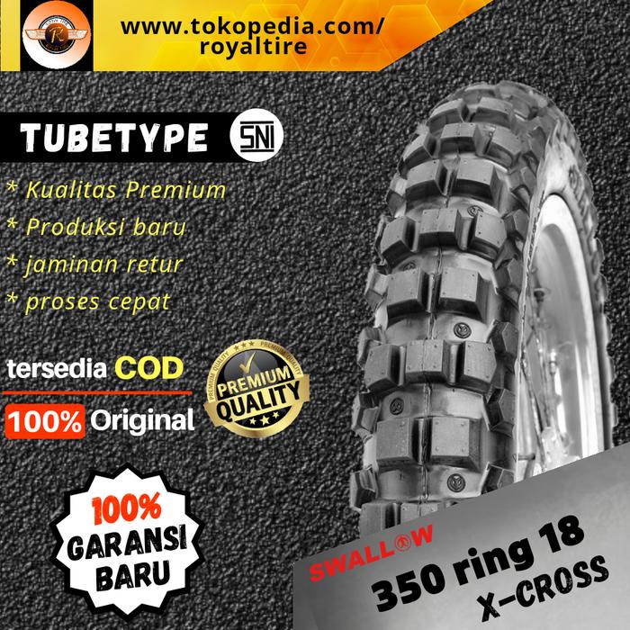 Ban motor cross swallow 350 ring 18 trail kawasaki klx crf x-cross