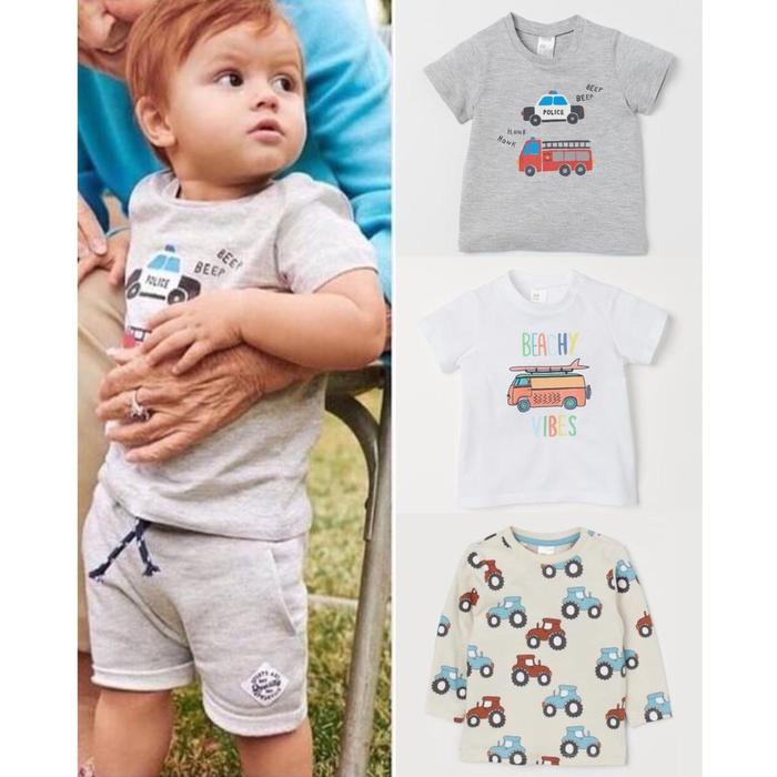 HM Baby Boys Tee - t shirt kaos bayi balita dan anak laki laki