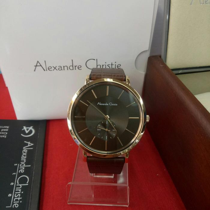 jam tangan analog pria alexandre chrisie ac 8575 MS all steel