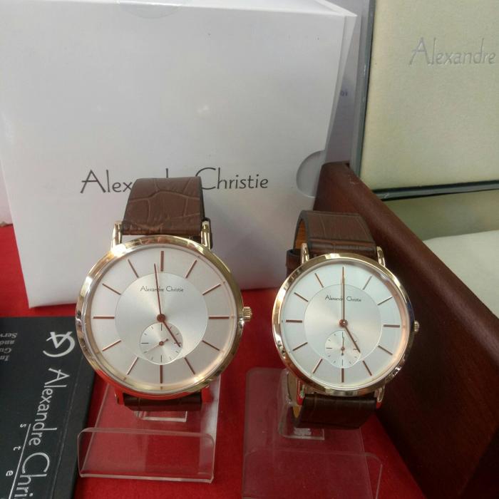 jam tangan analog couple alexandre christie ac 8575 Ms/LS all steel