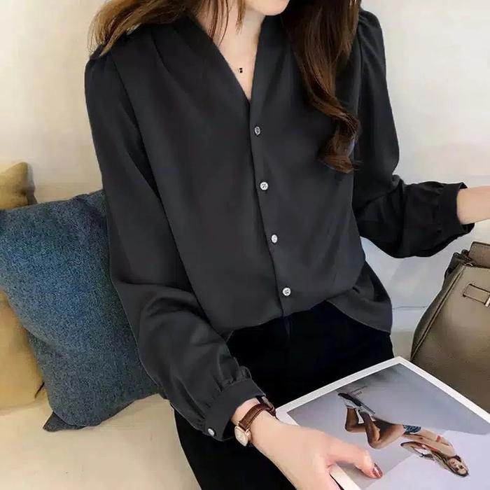 BM - Sherry Tshirt Baju Kemeja Wanita Fashion LMC