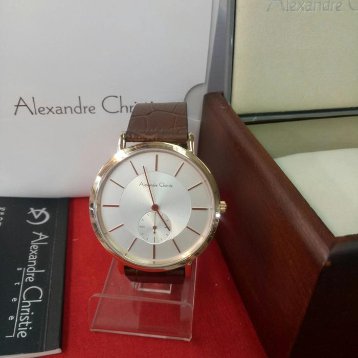 jam tangan analog pria alexandre christie ac 8575 MS solid steel