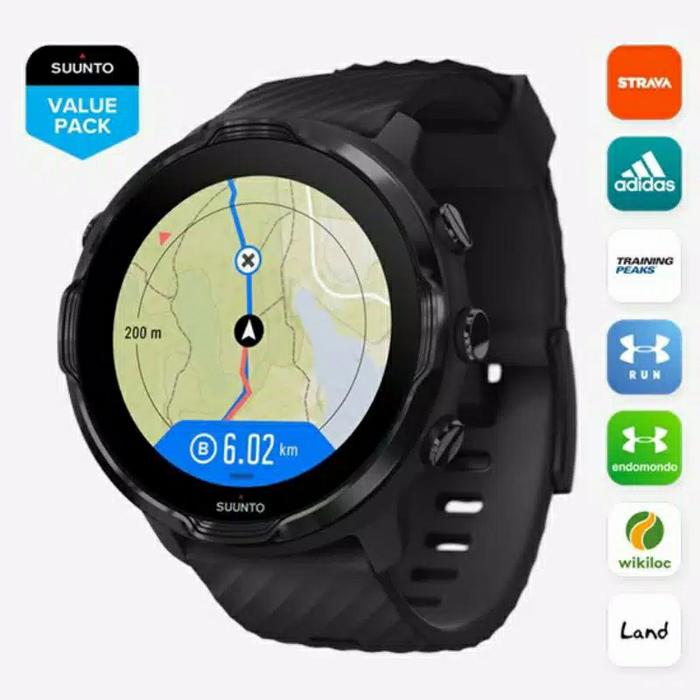 JAM TANGAN SUUNTO 7 ALL BLACK ORIGINAL