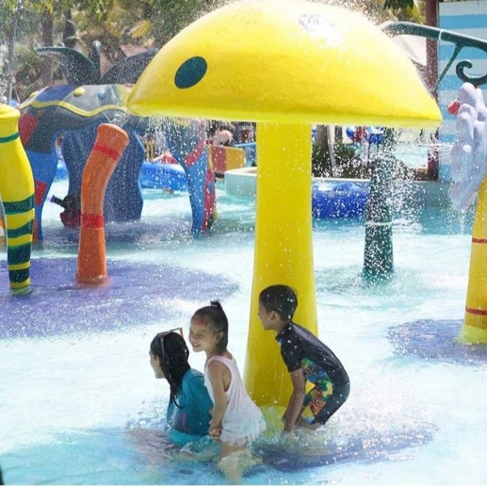 Payung jamur air fiber Warna Bebas Reques Mainan Kolam