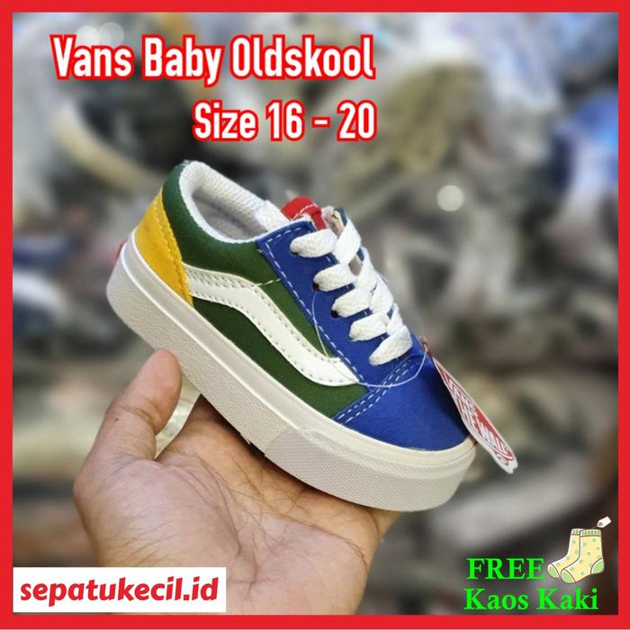 Sepatu Bayi Laki-laki 1 tahun Vans Baby Oldskool Mario Grade Original