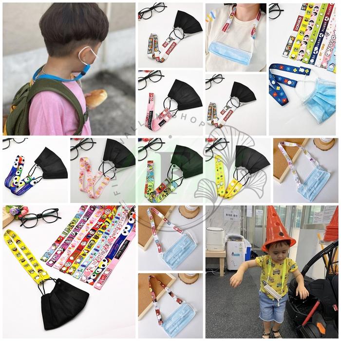 Strap Kalung Masker Motif Snoopy & Sesame / Tali Masker Strap masker