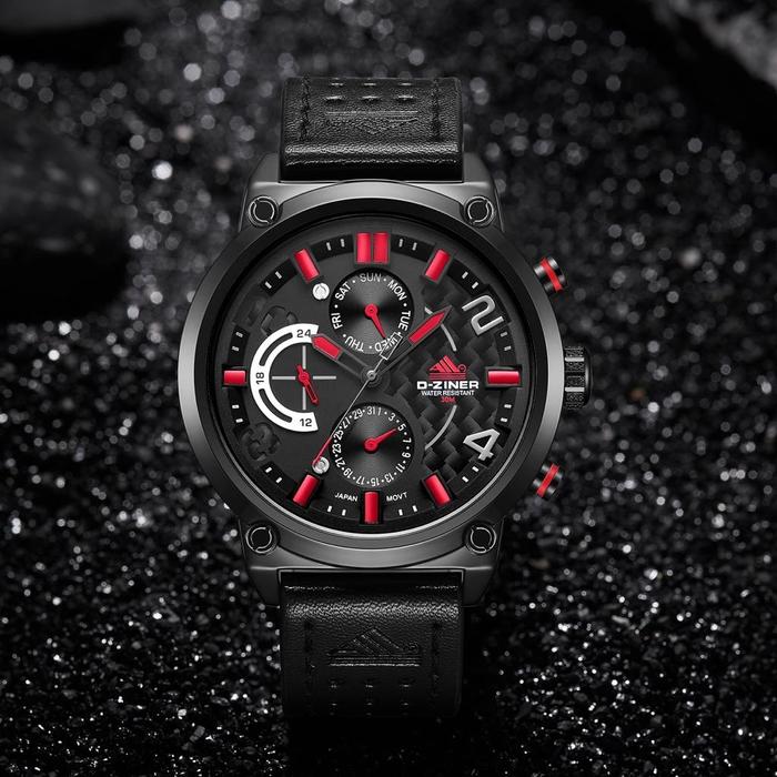 Jam Tangan Pria D-Ziner Original 9001 Garansi 1 Tahun